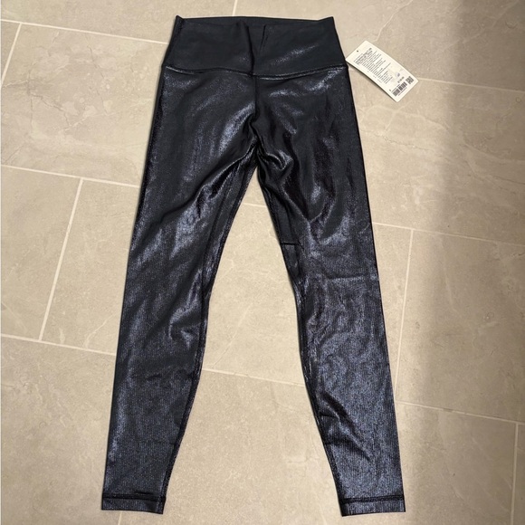 Lululemon Align Rib HR 28’’ Radiate Foil Print Black Night Size 8 - Picture 3 of 12